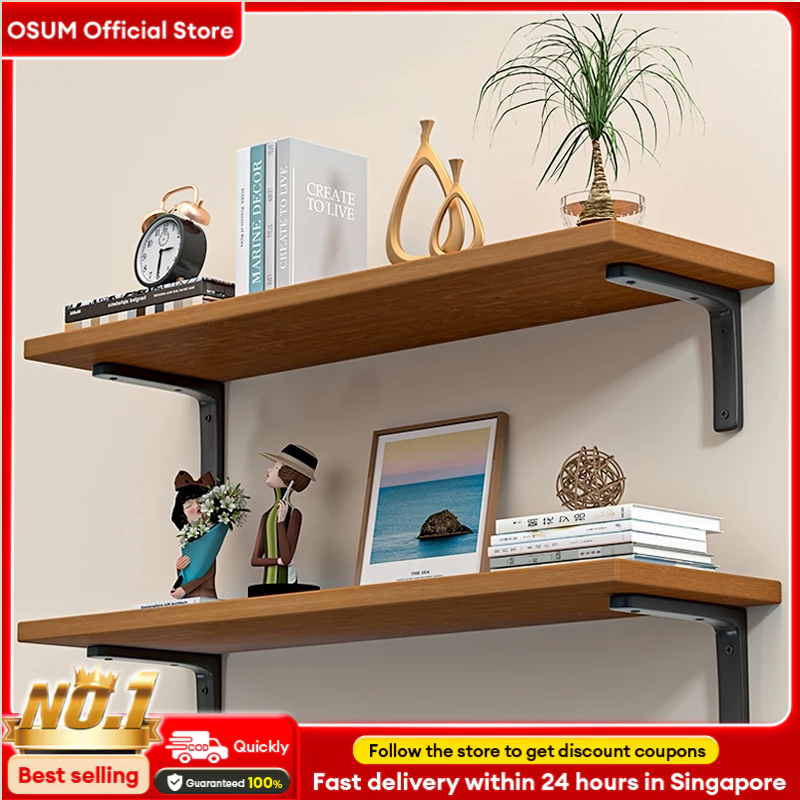 OS Wall Shelf L Bracket Heavy Duyt DIY Wall Mount Shelving Metal ...