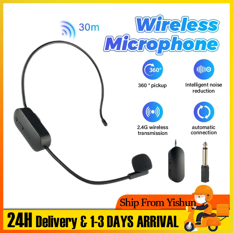 [SG LOCAL] Headworn Microphone Wireless UHF Wireless Microphone For ...