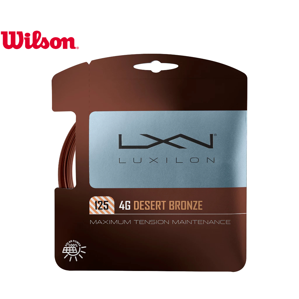 Wilson LUXILON 4G Soft Desert Bronze 1.25mm Tennis String Set ...