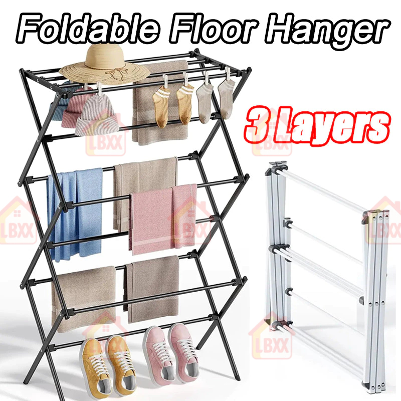 Foldable Drying Rack Metal Clothes Drying Rack for Clothe Towel ...