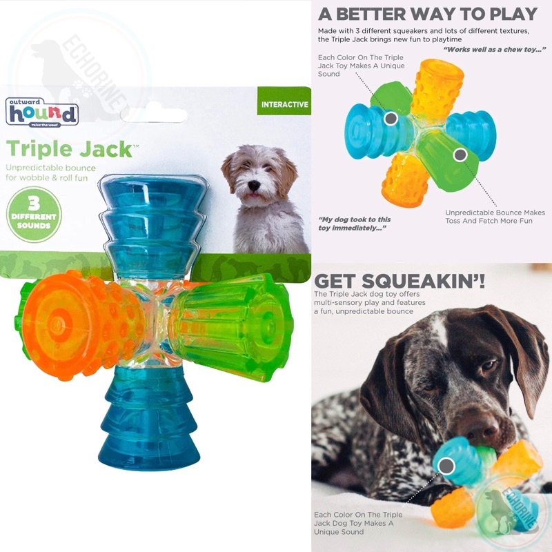 Multi squeaker dog toy sale