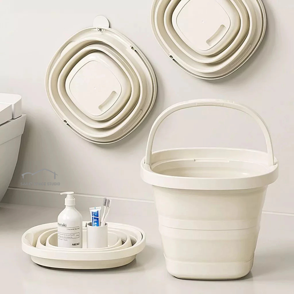 [SG Stock ] Multi-Purpose Collapsible Water Bucket 5/10L Foldable Pail ...