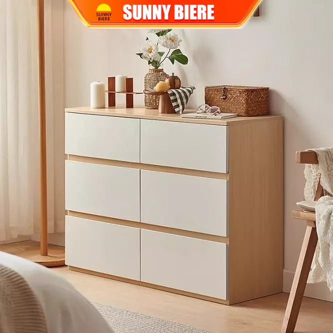 SNB Simple living room side cabinet drawer storage bedroom wall storage ...