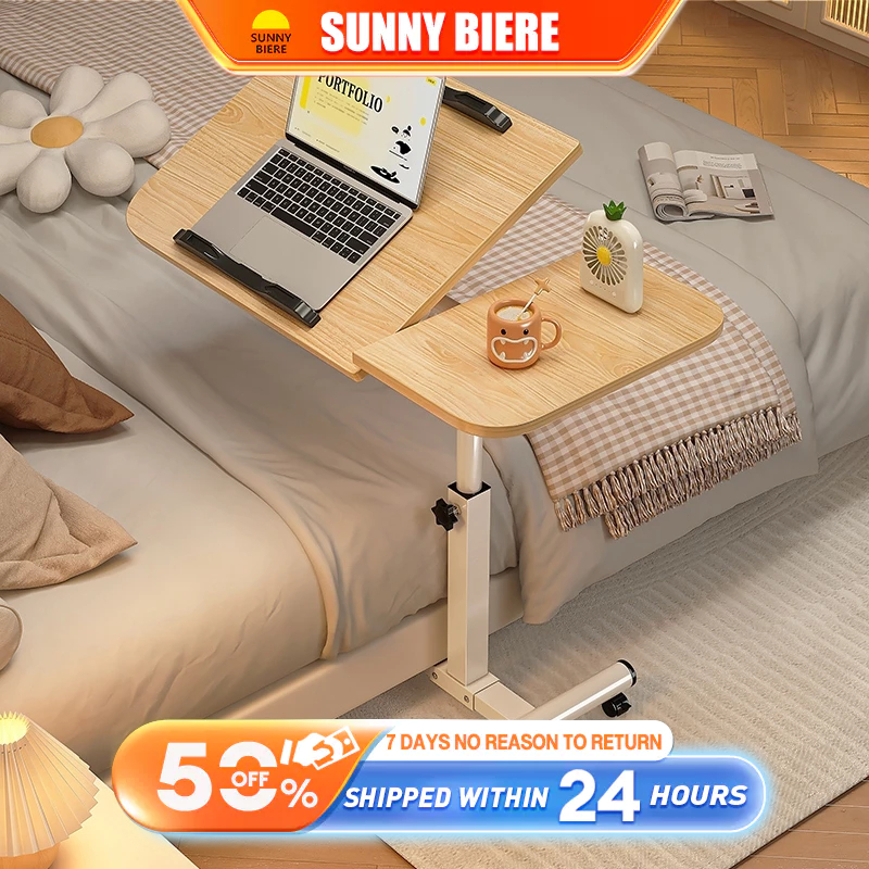 SNB Movable Table With Wheels 90° Foldable Table Laptop Study Desk ...