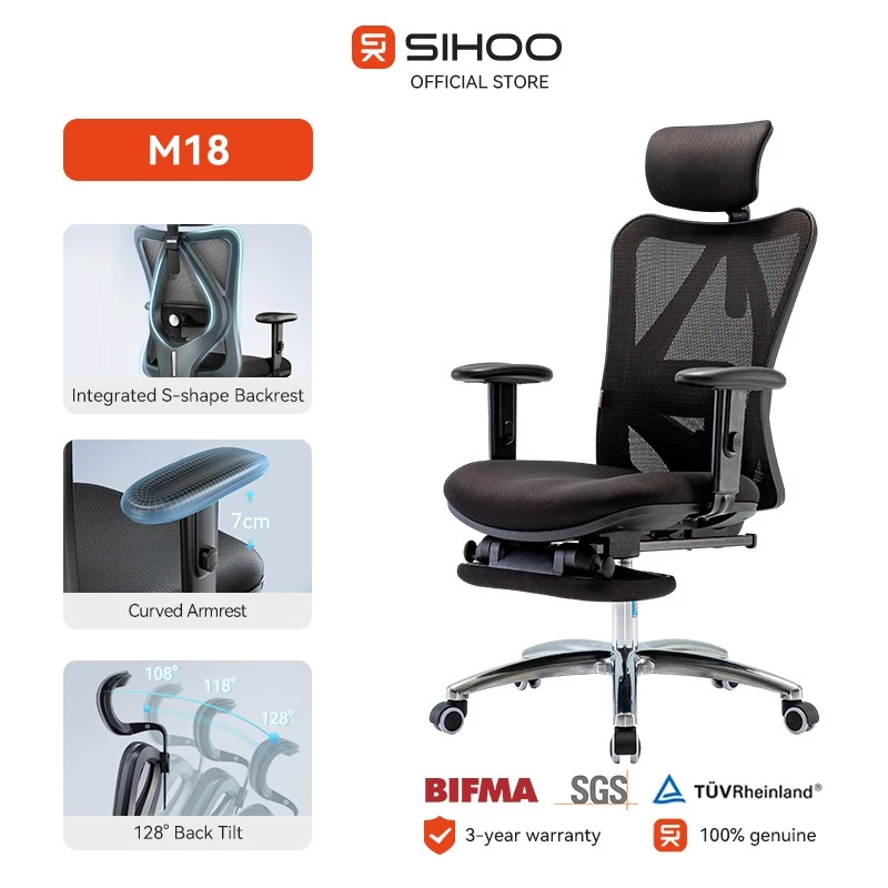 sihoo-m18-mesh-ergonomic-office-chair-computer-chair-study-gaming-chair