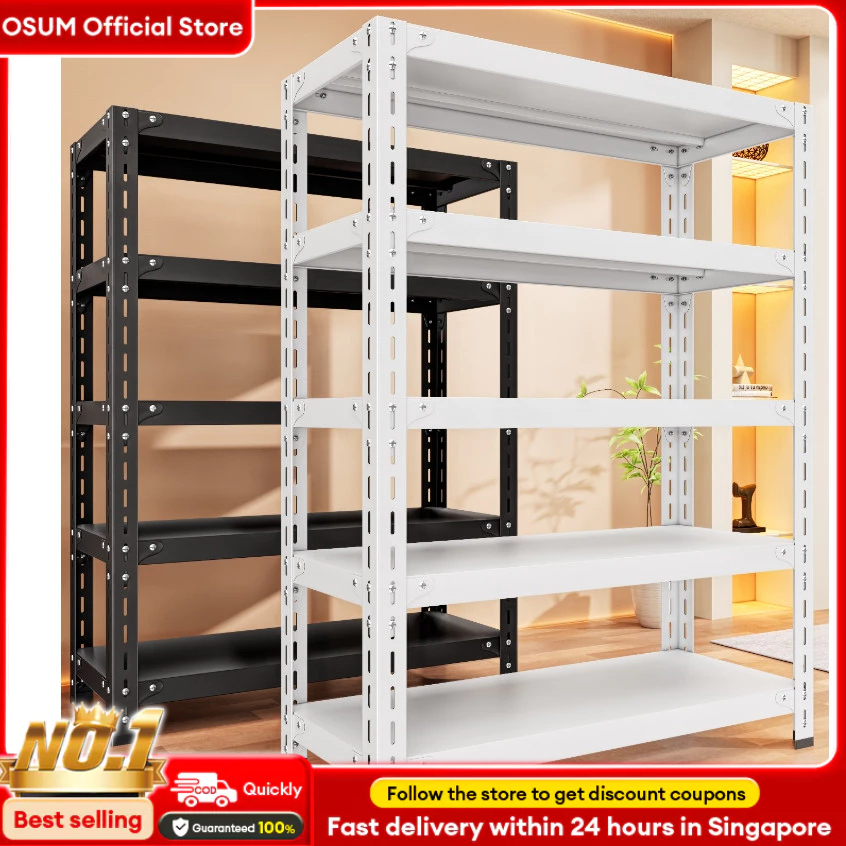[Load 600KG] Heavy Duty Metal Storage Rack Shelf Adjustable Steel ...