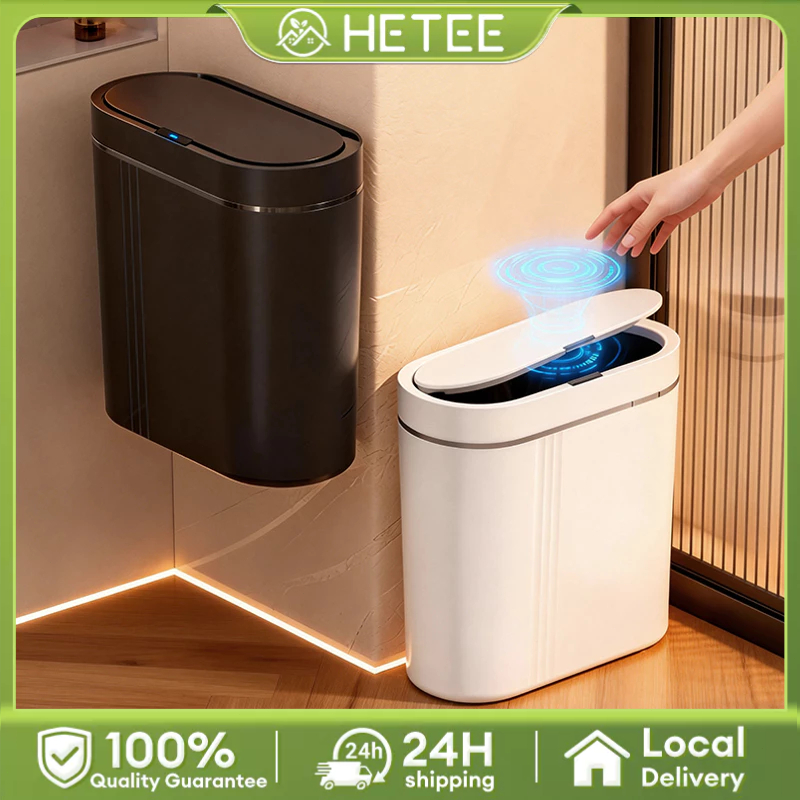 【SG Stock】Wall-mounted Trash Can Smart Ash-bin Electric Dustbin ...