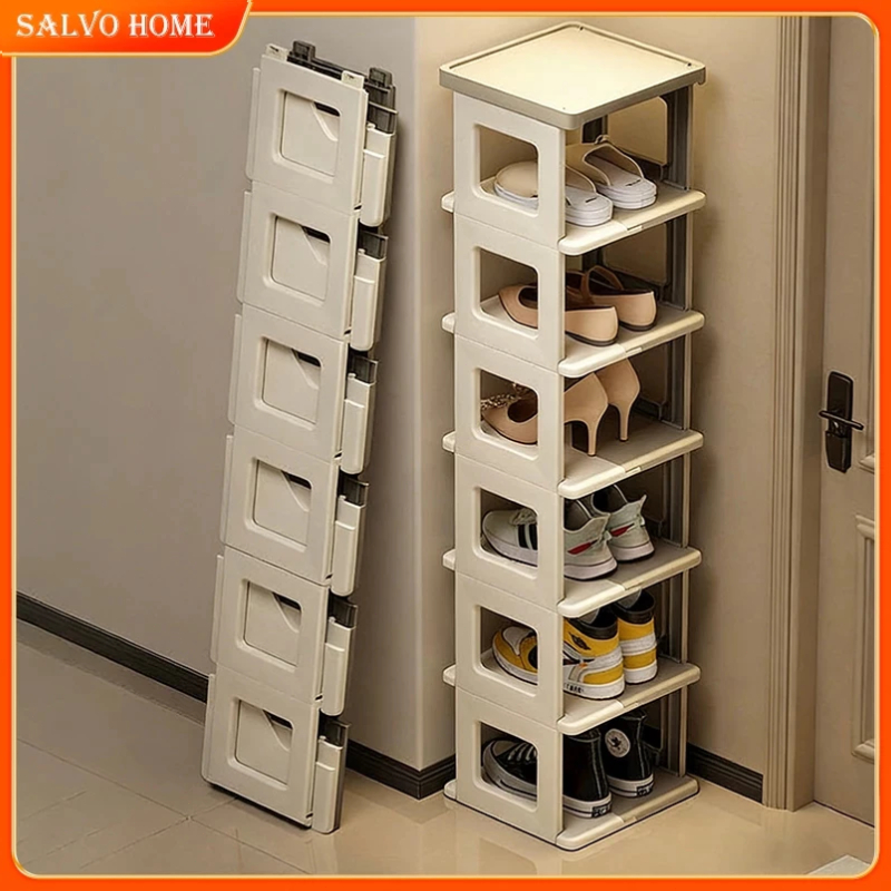 Next Day Salvo Foldable Shoe Rack Stackable Shoe Storage Shelf Shoe ...