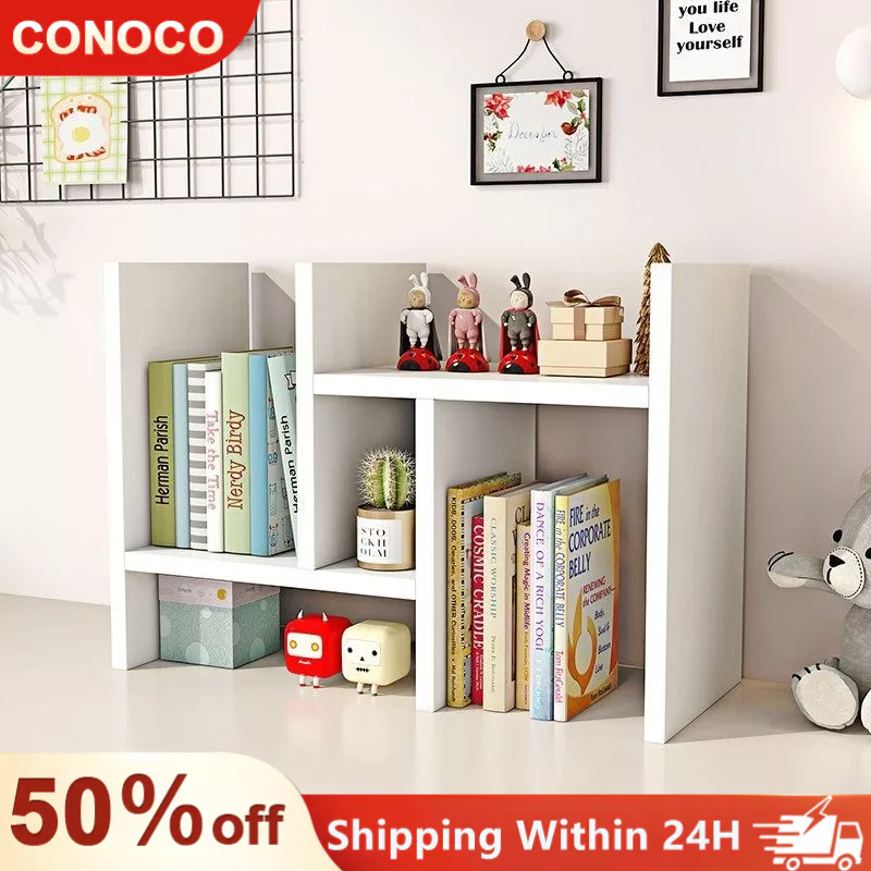 Desktop Bookshelf Organizer Office Desk Storage Rack Dormitory Study ...