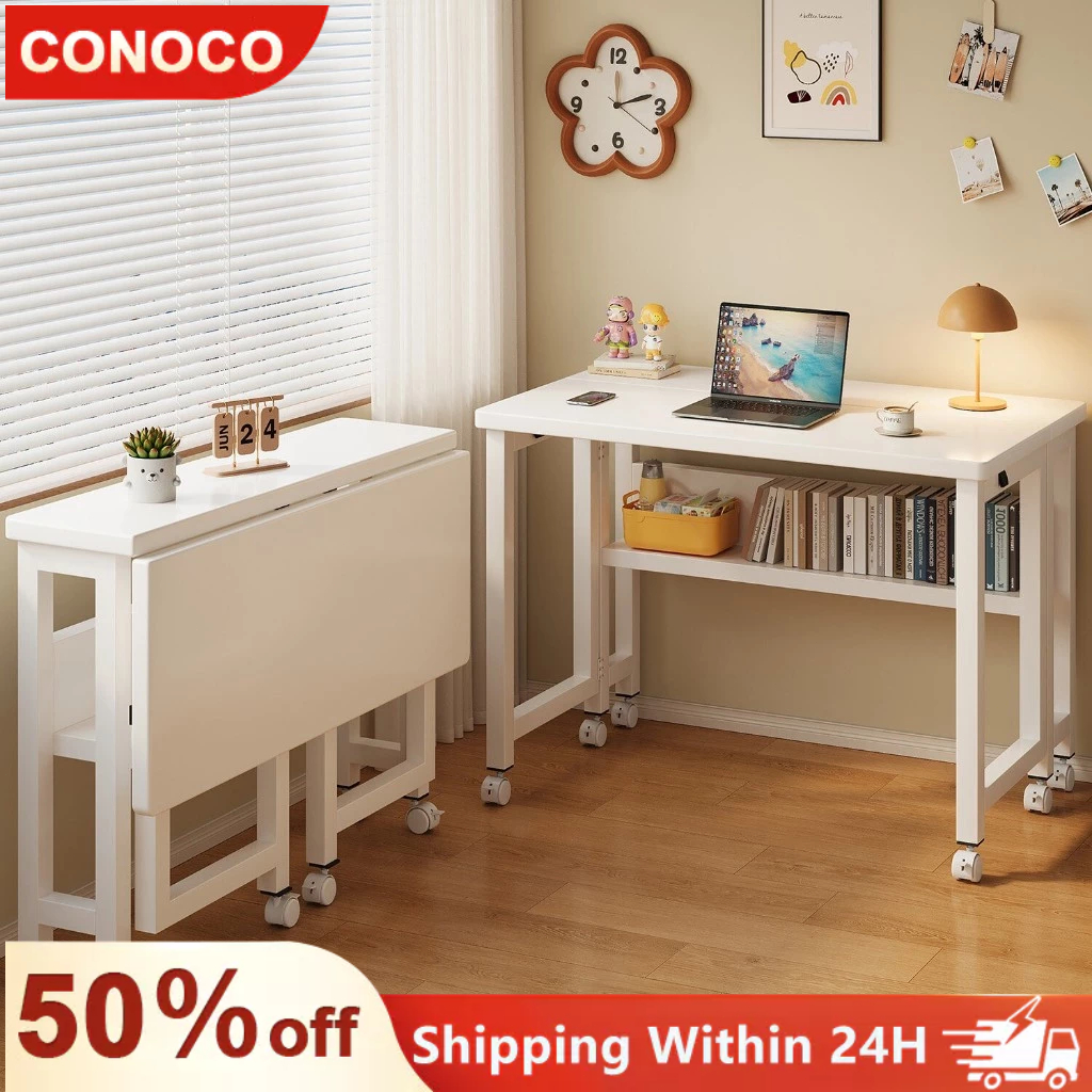 COCO Foldable Table Movable Bedside Table Computer Desk Office Desk ...