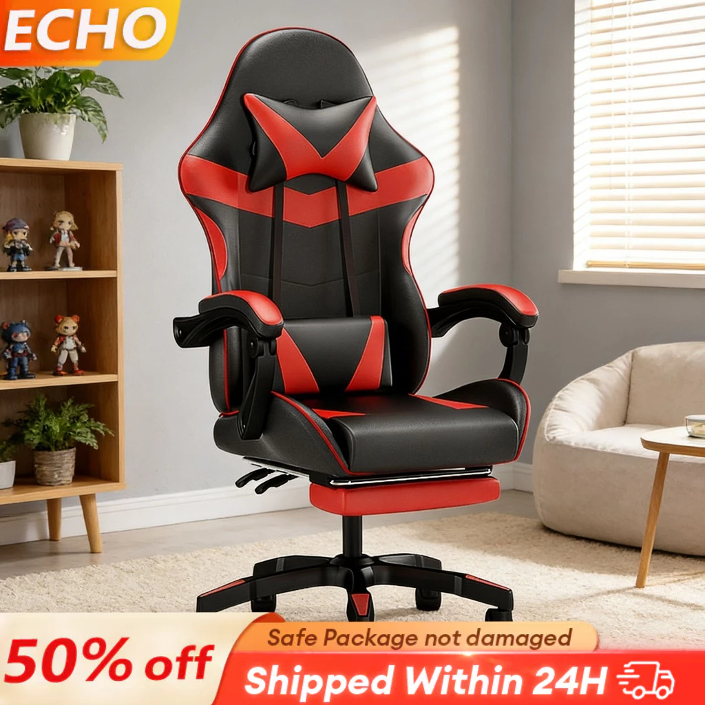EC Ergonomic Gaming Chair High Back Office Chair with Headrest & Lumbar ...