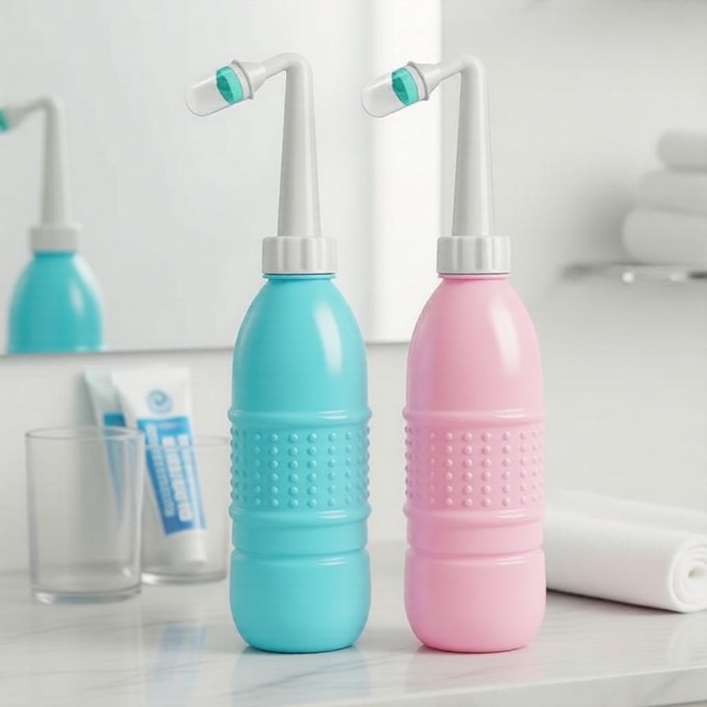 Portable bidet travel with USB-C, IPX7 and foldable spout