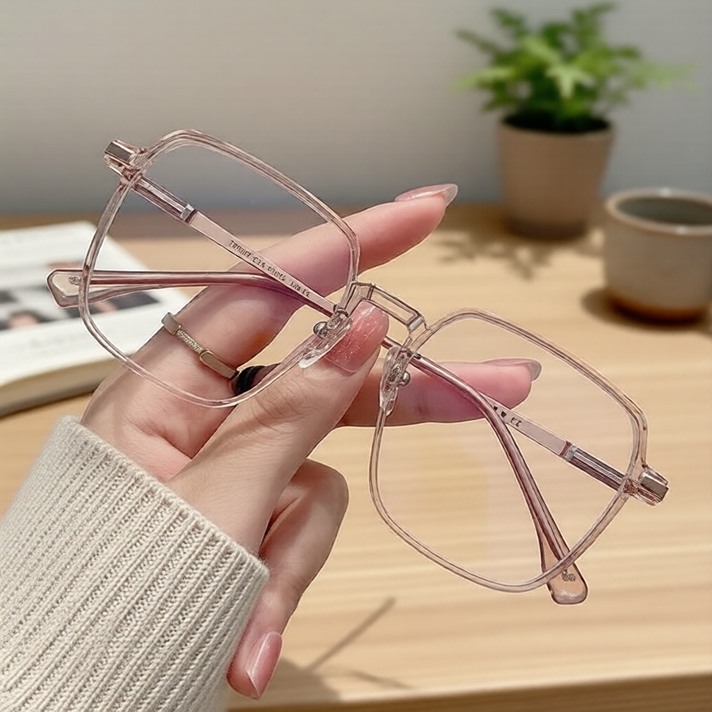 Clear Lens Blue Light Blockers for Digital Screens, Modern Square Frame ...