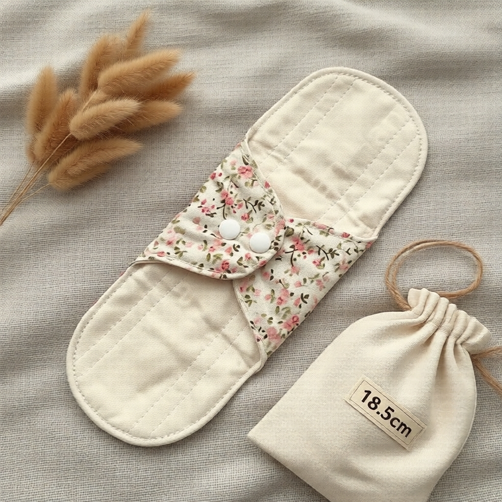 Unbleached Waterproof Reusable Cloth Menstrual Pad - 1 Pack, Organic ...