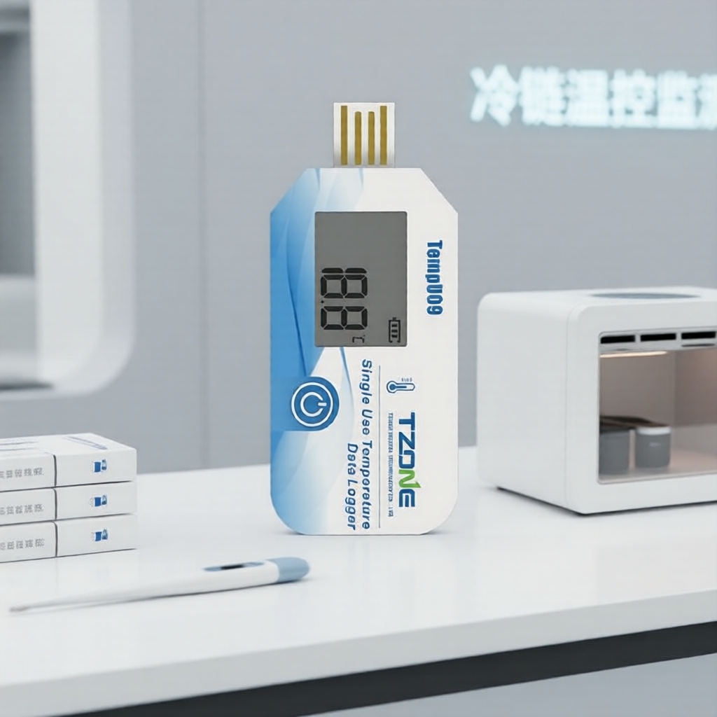 Single-Use USB Temp Data Logger PDF Recorder for Cold Chain & Warehouse ...