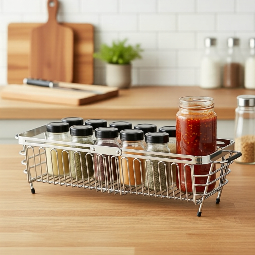 MAXCOOK 304 Stainless Steel Expandable Kitchen Dish Drainer Sink ...