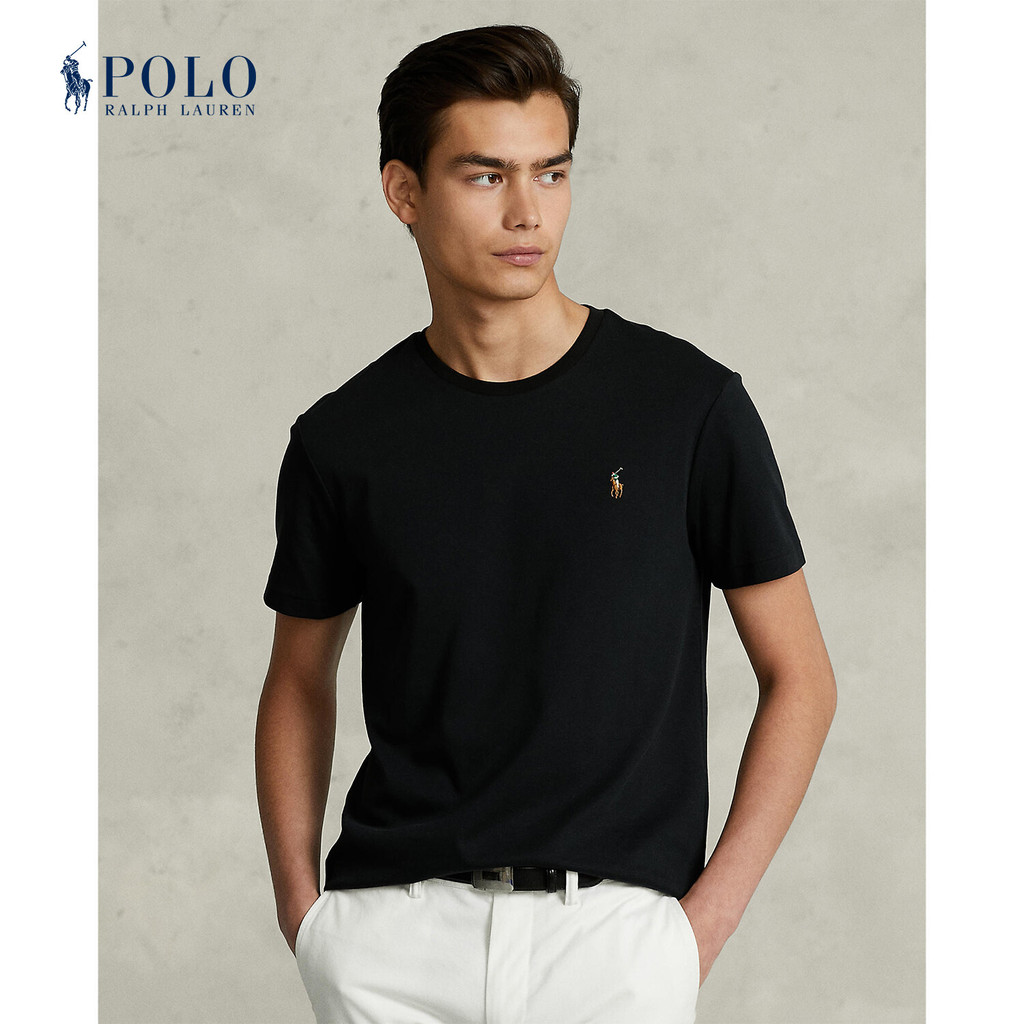 Polo Ralph Lauren Men Custom Slim Fit Soft Cotton Short Sleeve T-Shirt ...