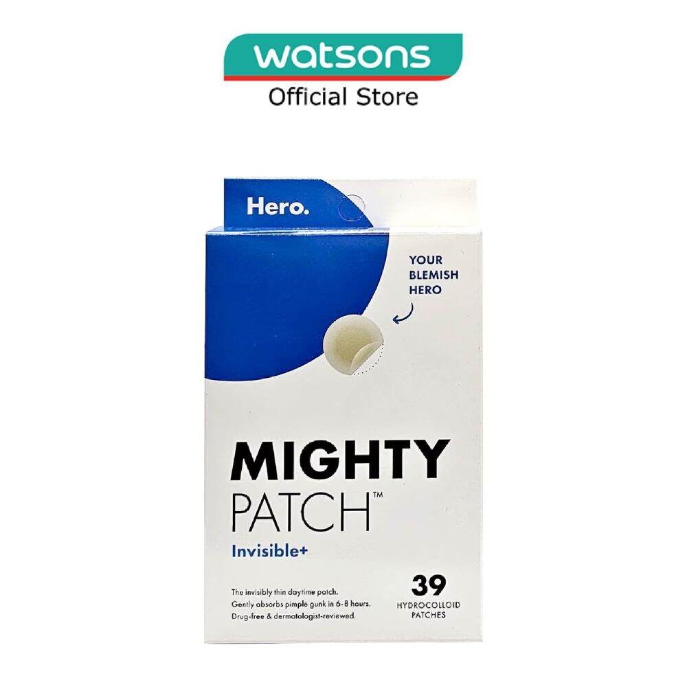 HERO Mighty Invisible+ Hydrocolloid Patch 39s | Shopee Singapore