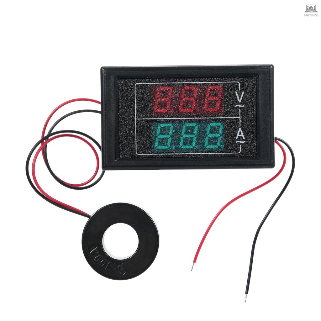Volt Amp Meter AC 60-500V 100A Digital Multimeter with Current ...