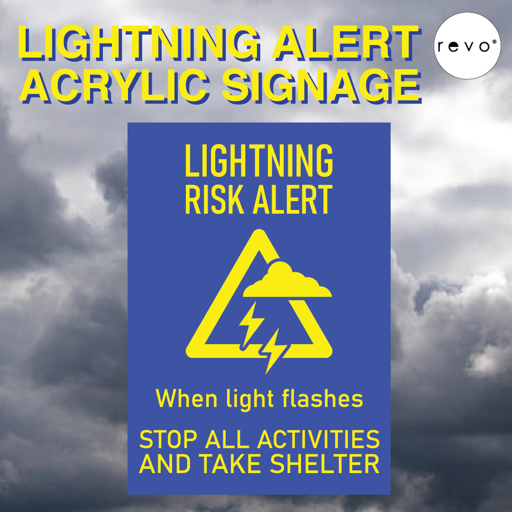 LIGHTNING ALERT SIGN | WARNING, INSTRUCTION, NOTICE, DIRECTION, CAUTION ...