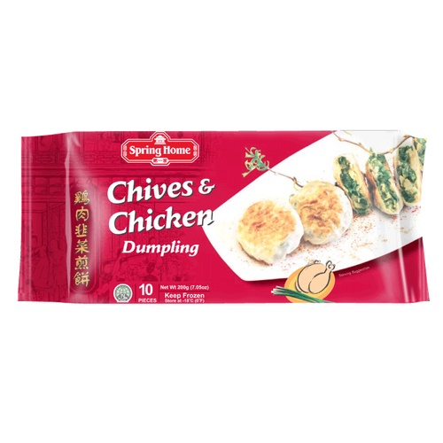 SPRING HOME CHIVES & CHICKEN DUMPLING 200G | Shopee Singapore