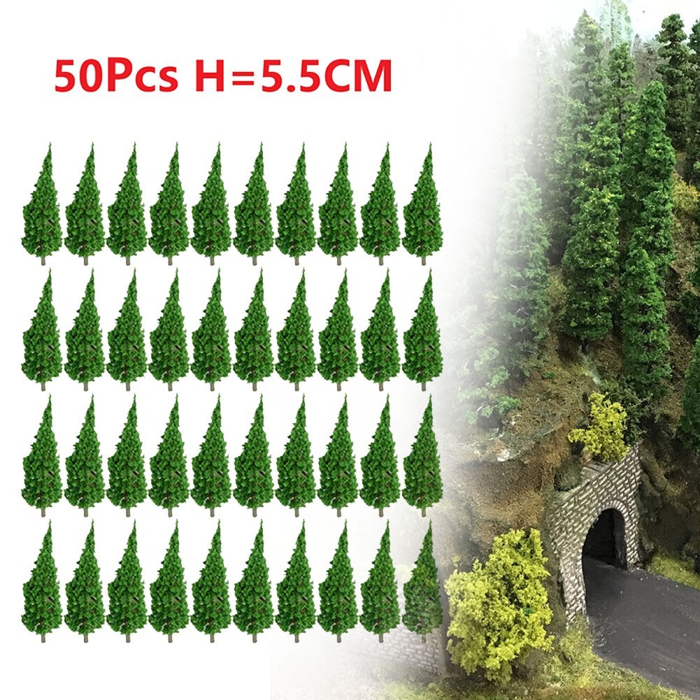 50X Model Tree Train Railroad Landscape Scenery Scale Tree HO scale ...