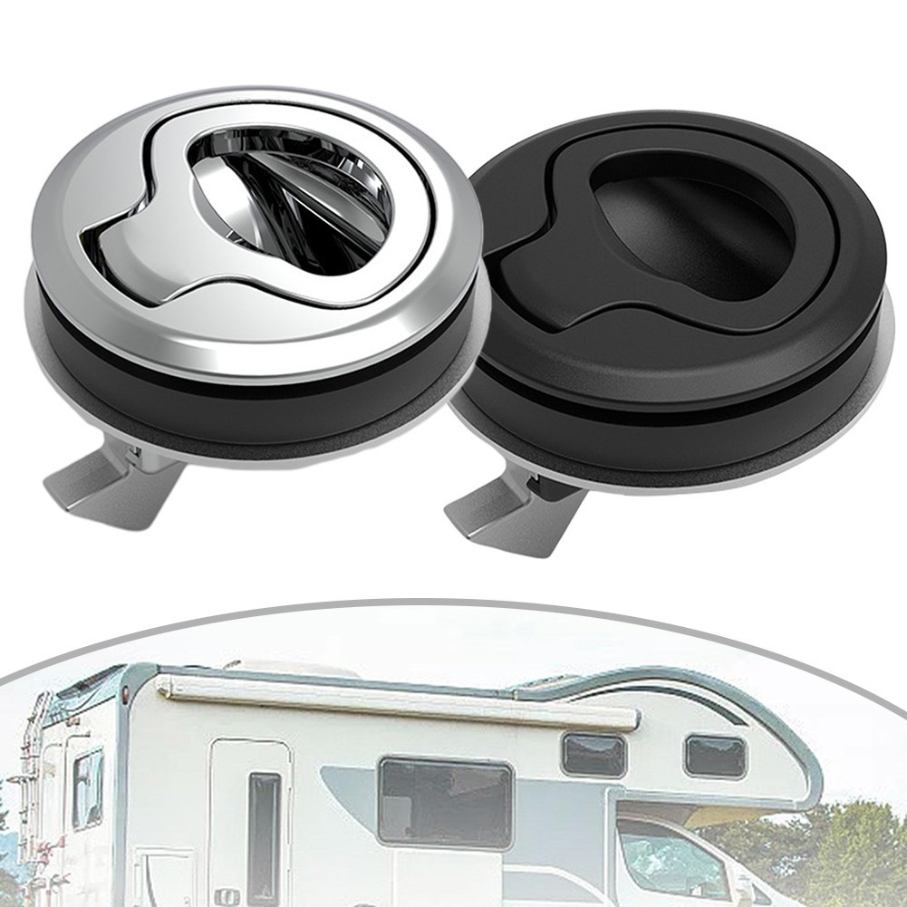 [HOT] Round Locking Flush Pull Latch Hatch Lift Key Marine Boat Door ...