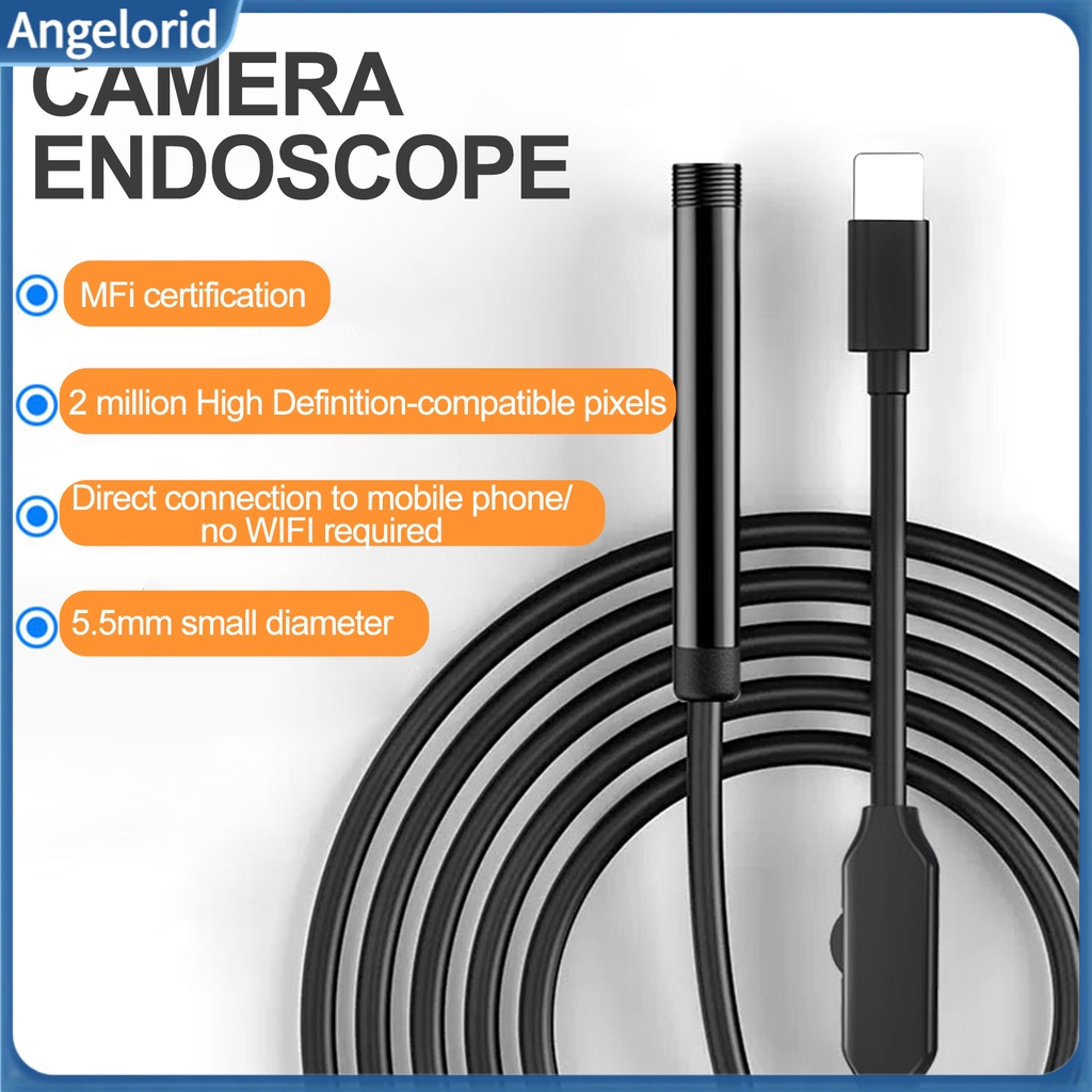 Angelorid Inspection Endoscope Phone Scope Camera with Light IP67 ...