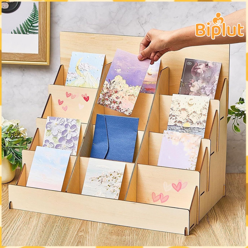 Fabricoy-Greeting Card Display Stand Storage Shelf 4 Layer Strong Load ...