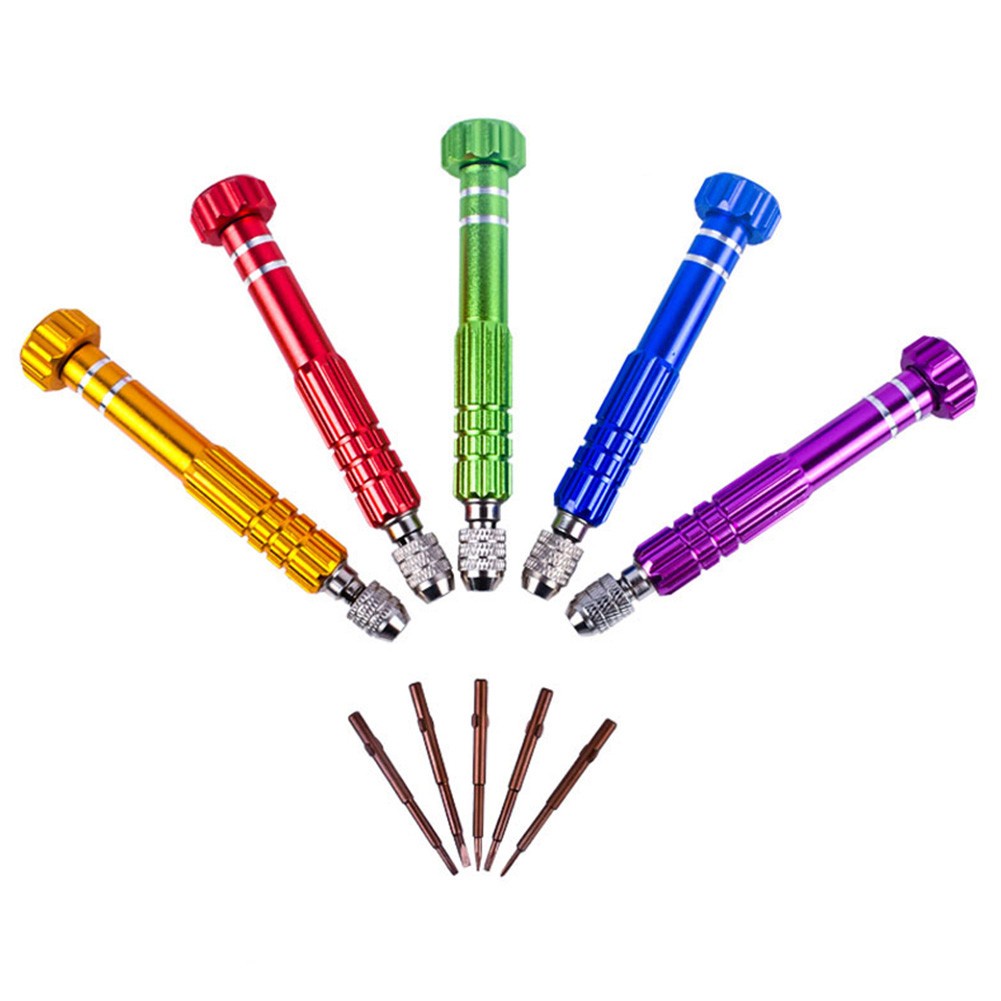 [HOT] 5 In 1 Screwdriver Screw Cell Repair Kit Mobile Watch Phone Tool ...
