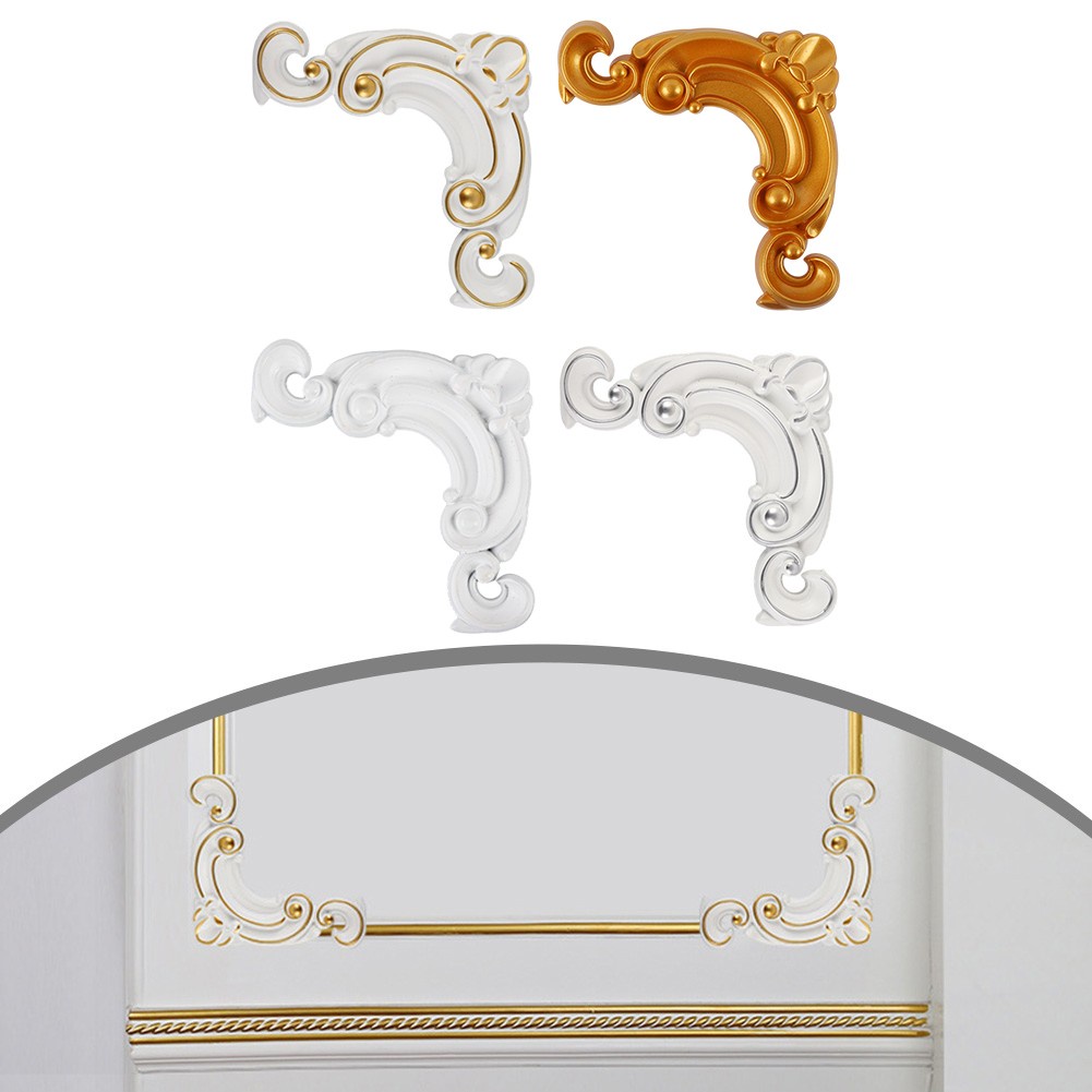 【ISHOWMAL HOT】PVC Corner Flower Door Cabinet Bed Decorative Decal ...