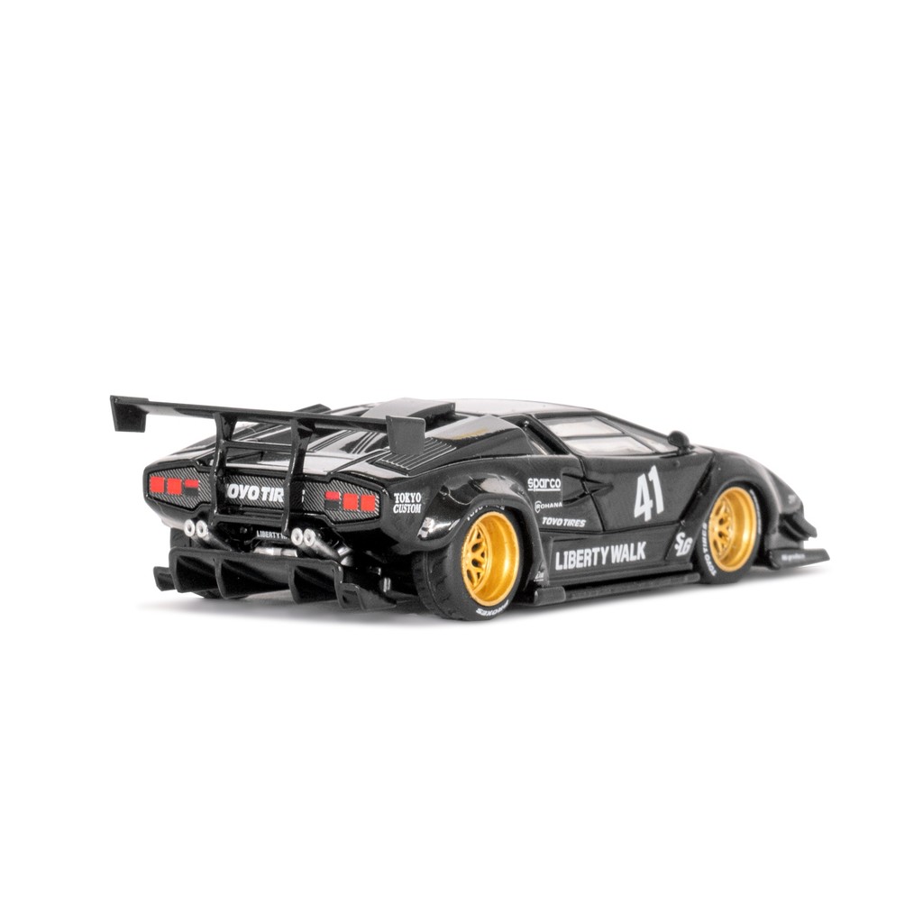 Liberty Walk 1/64 Lamborghini Countach LB-WORKS Black LBWK