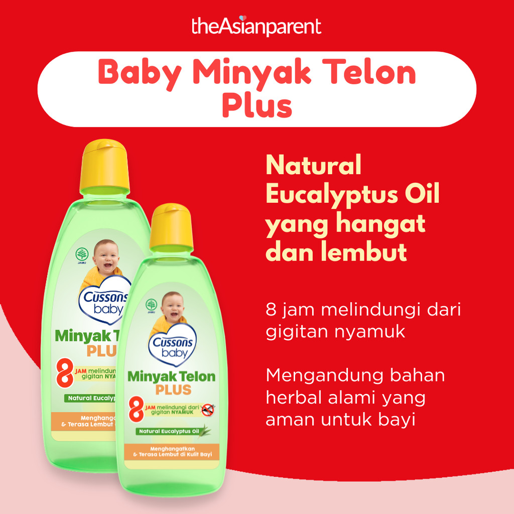 Minyak Telon Bayi Cussons Baby Telon Oil Plus Perlindungan 8 Jam