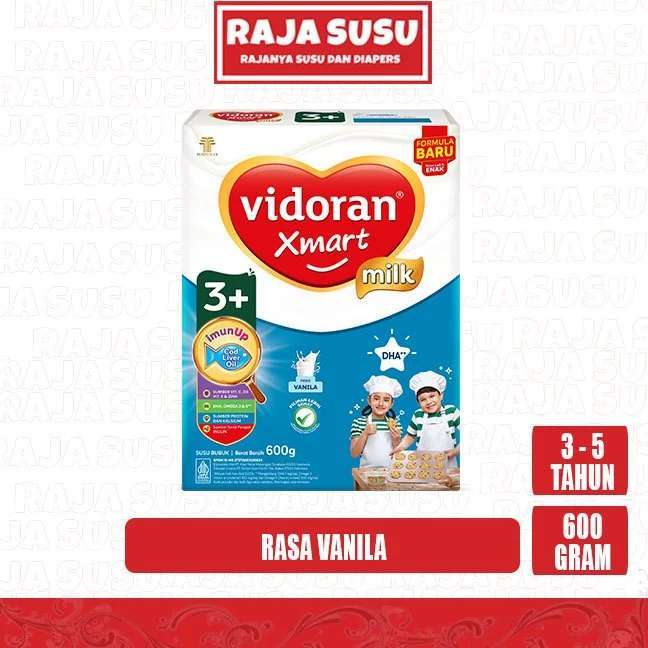 VIDORAN 3+ VANILA 600GR - RAJA SUSU