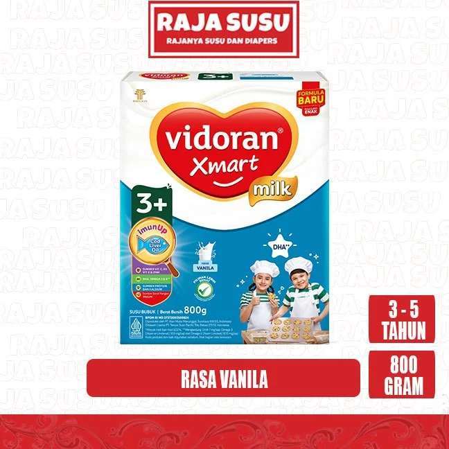 VIDORAN 3+ VANILA 800GR - RAJA SUSU