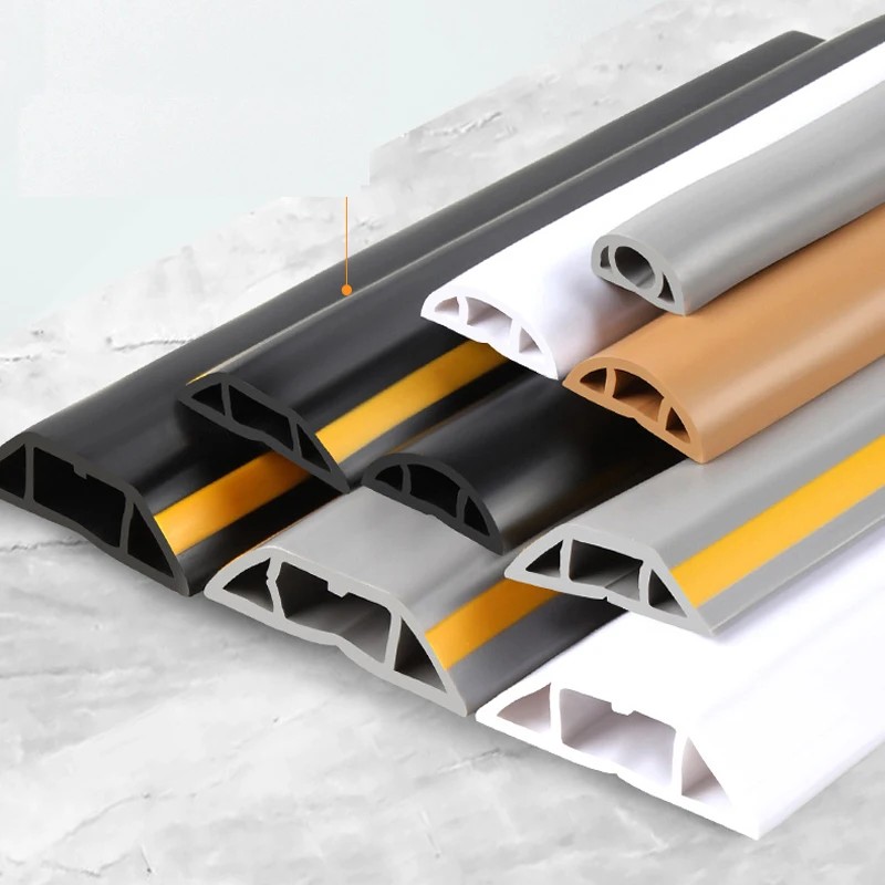 Floor Cable Cover PVC Cord Protector Self-Adhesive Power Cable ...