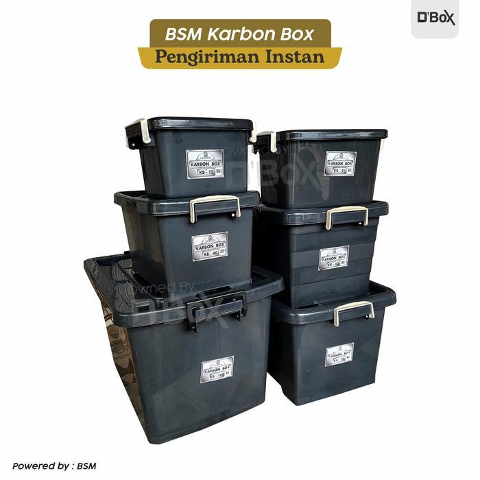 NEWs [instant] Bsm Box Container cb 100 Liter Black Storage Box 80 70 ...