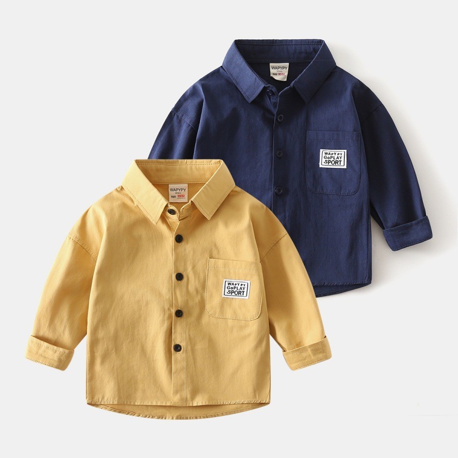 Boys Long-Sleeved Shirts Children's Clothing Ruffian Handsome Boys ...