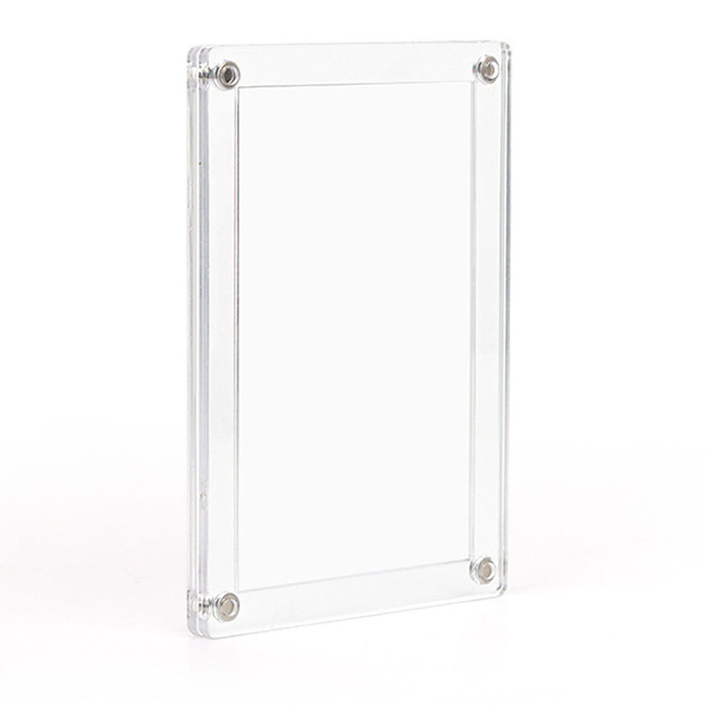 Refrigerator Photo Frames Acrylic Magnetic Double Sided Transparent ...