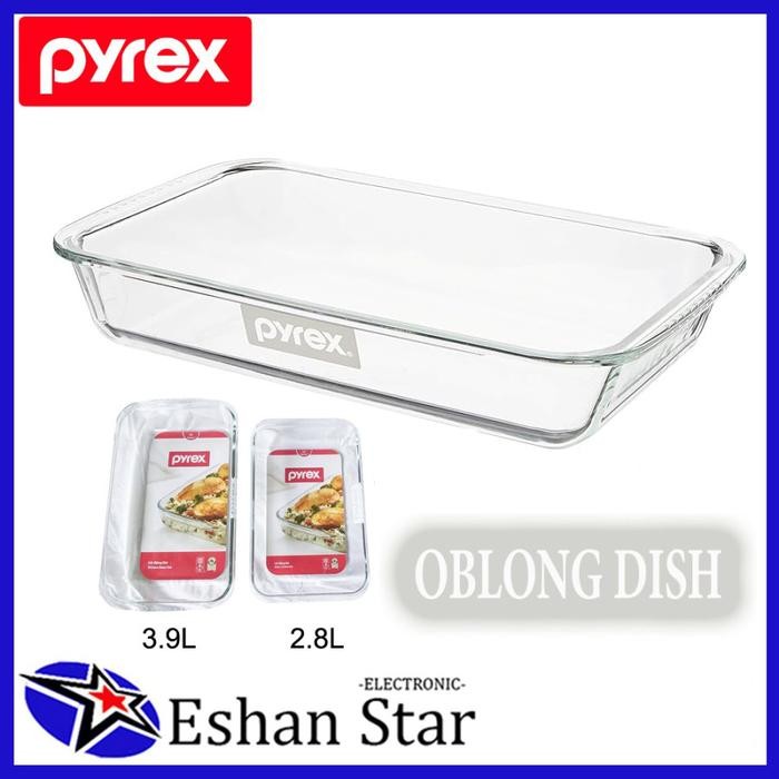 Ready Pyrex Oblong Dish Heat Resistant Glass Container | Shopee Singapore