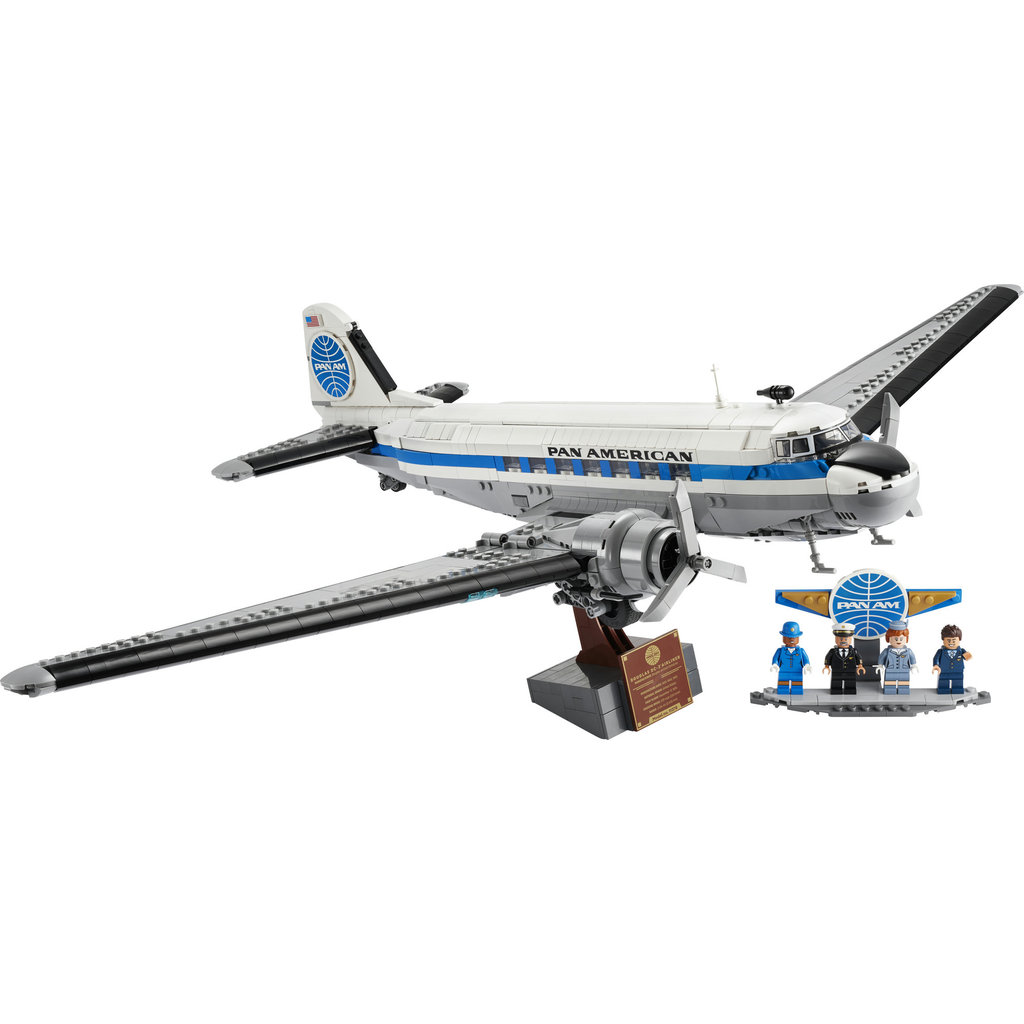 LEGO Icons 11378 Douglas DC-3 PAN AM Airliner (1903 Pieces), Building Block, Toys, Bricks - Gambar 2