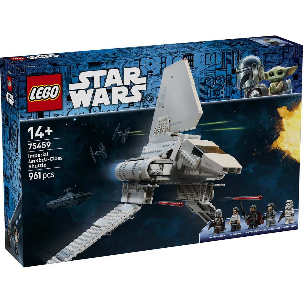 LEGO Star Wars 75459 Imperial Lambda-Class Shuttle (961 Pieces), Building Block, Toys, Bricks - Gambar 3