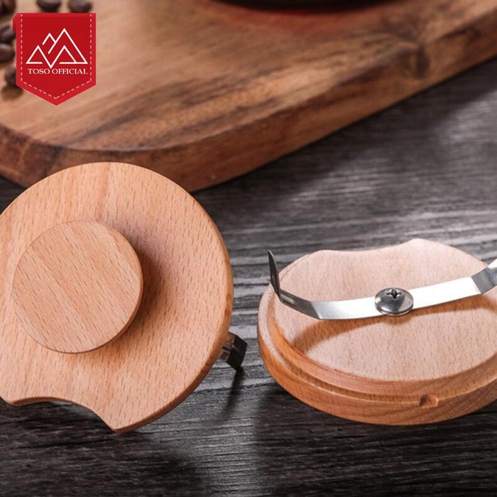 V60 Wood Handle Coffee Server 600ml Teko Kopi Pour Over Coffee Pot - Gambar 4