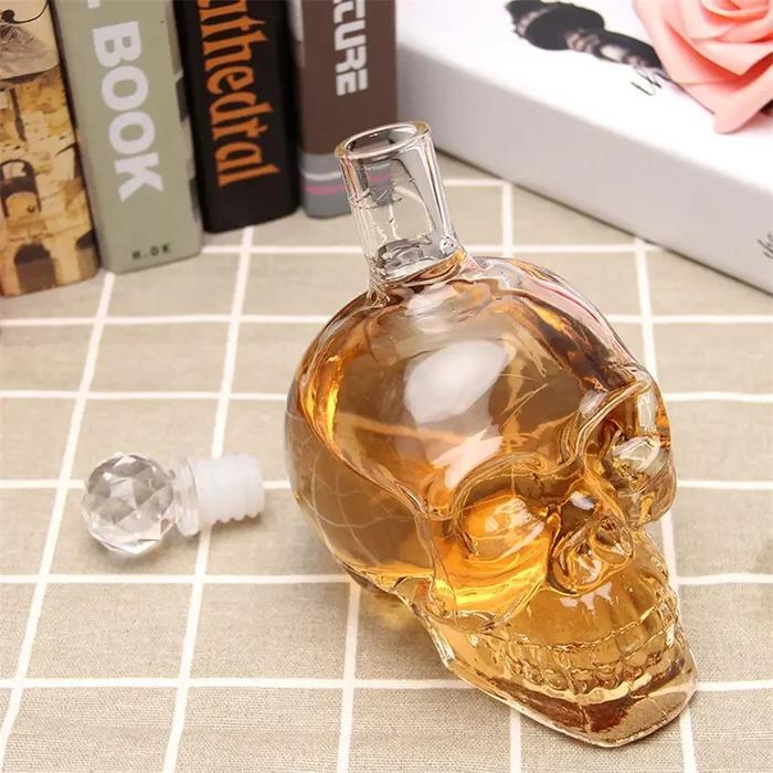 Botol Teko Kaca Bartender Model Crystal Head Skull Tengkorak 750 ML - Gambar 4