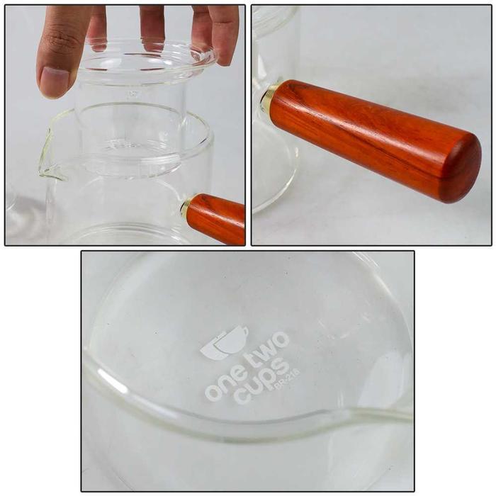 One Two Cups Teko Pitcher Teh Chinese Teapot 500ml Saringan Infuser - BR-218 - Gambar 3