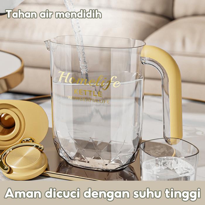 Set Teko Teh Saringan / Pitcher Teh Transparan / Teko Teh Plastik / Teko Jus Buah / Pitcher Air - Gambar 3