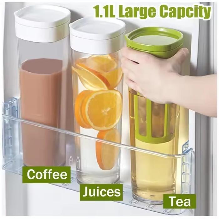 1100ml Cold Brew Coffee Maker Infuser Teko Dengan Filter Saringan Teh Kopi Wadah Minuman Dingin