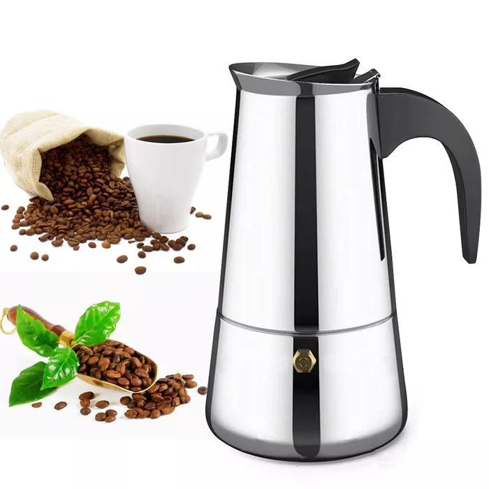 Teko Moka Coffee Espresso Maker Pot Stove Top Filter 9 Cups 450 ML