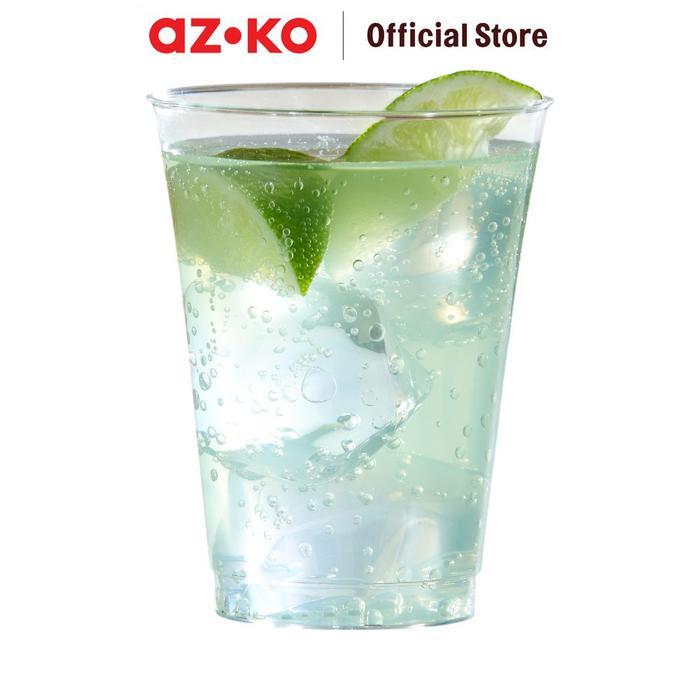 AZKO Kris Gelas Plastik Disposable 354 ml Set 25 Pcs Transparan Plastic Glass Wadah Minum Reusable