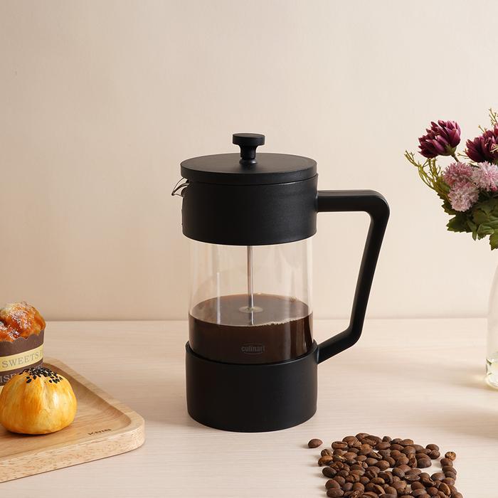 AZKO Culinart Teko Kopi French Press Borosilicate - Hitam Coffee Maker Pot Food Grade Plunger Kopi